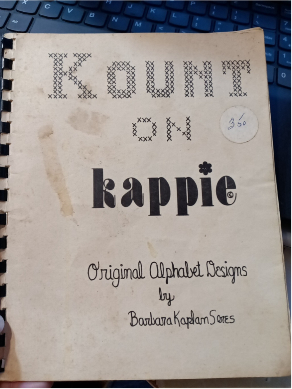 Kount On Kappie Original Alphabet Designs Barbara Kaplan 1977 Needlepoint